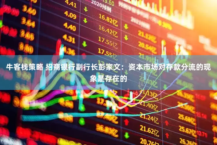 牛客栈策略 招商银行副行长彭家文：资本市场对存款分流的现象是存在的